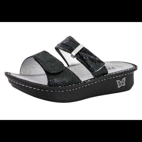 Alegria Shoes - Algeria Karmen Black Metallic Sandals